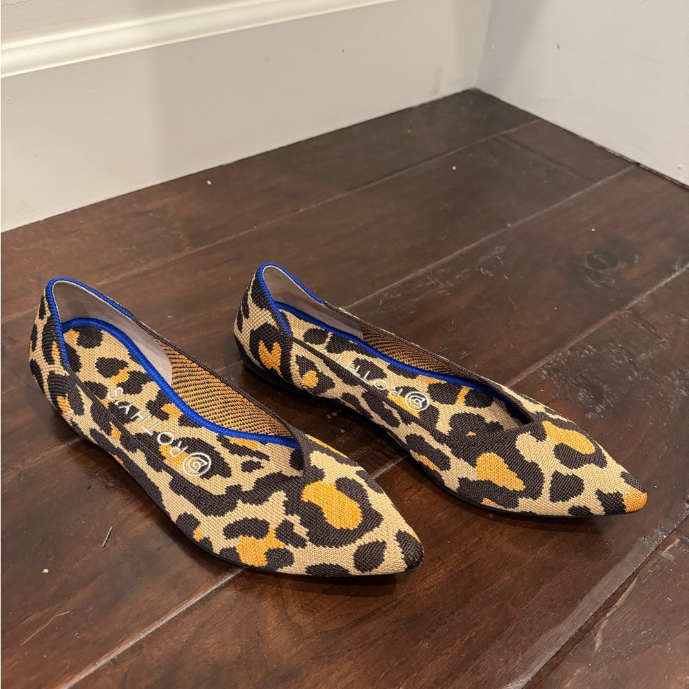 Rothy’s Cheetah Print Ballet Flats
